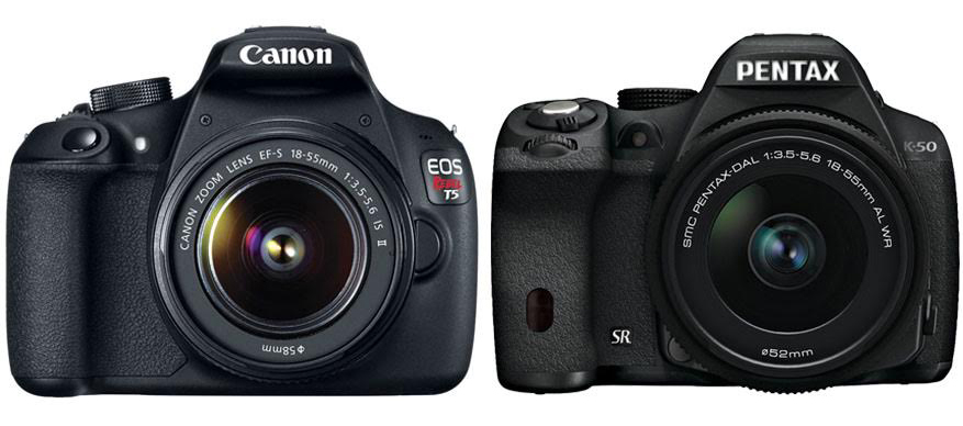 Canon T5 vs. Pentax K 50