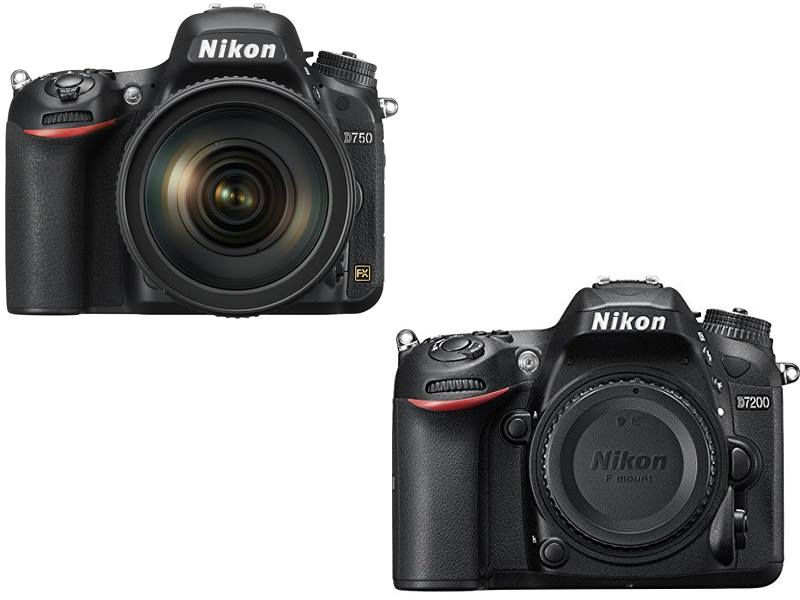 Nikon D750 vs. D7200
