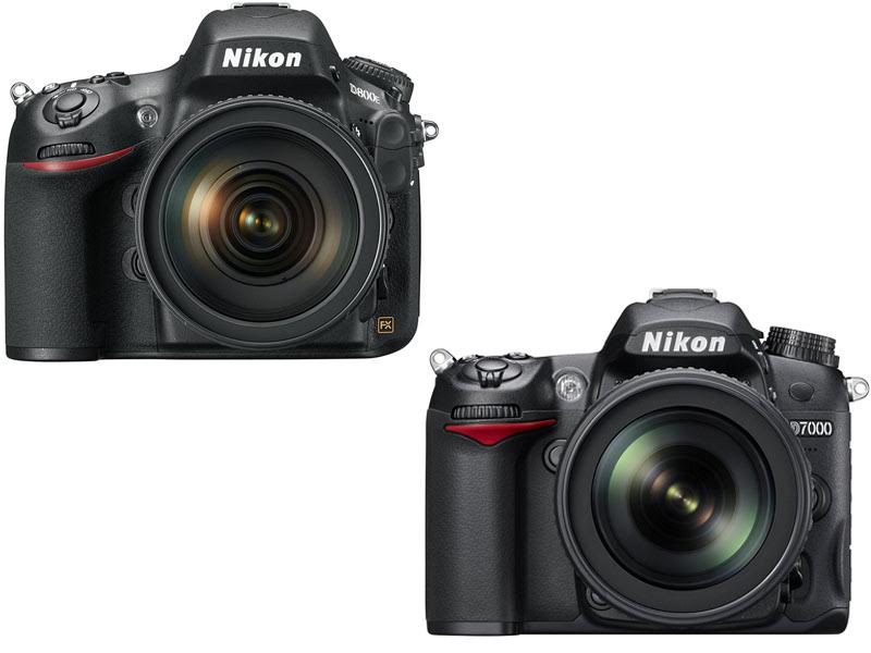Nikon D800E vs D7000