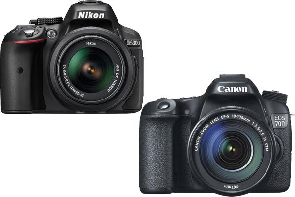 Nikon D5300 vs. Canon 70D